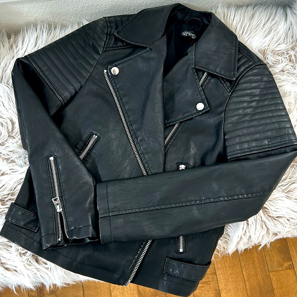 Top shop Moto Jacket - Size 4